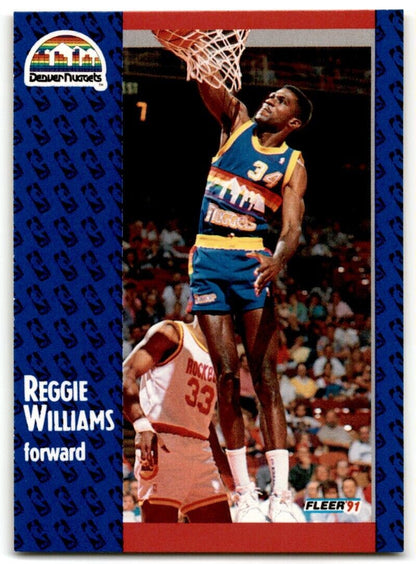 1991-92 Fleer Reggie Williams Denver Nuggets #54