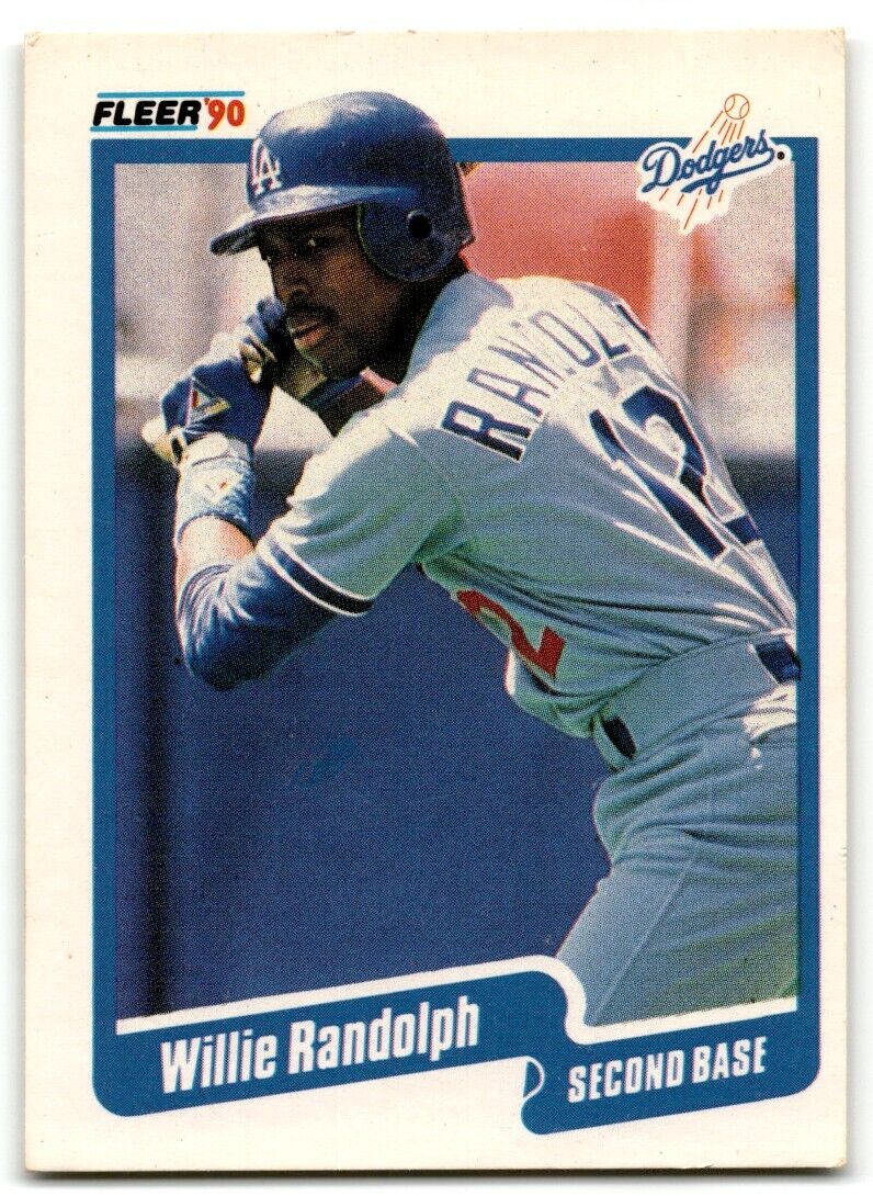 1990 Fleer Willie Randolph Los Angeles Dodgers #406