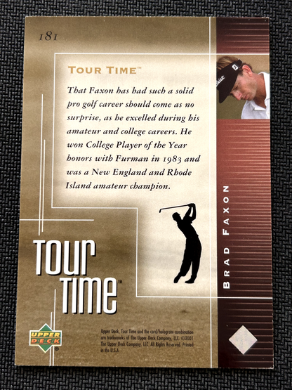 2001 Upper Deck Golf Card #181 Brad Faxon