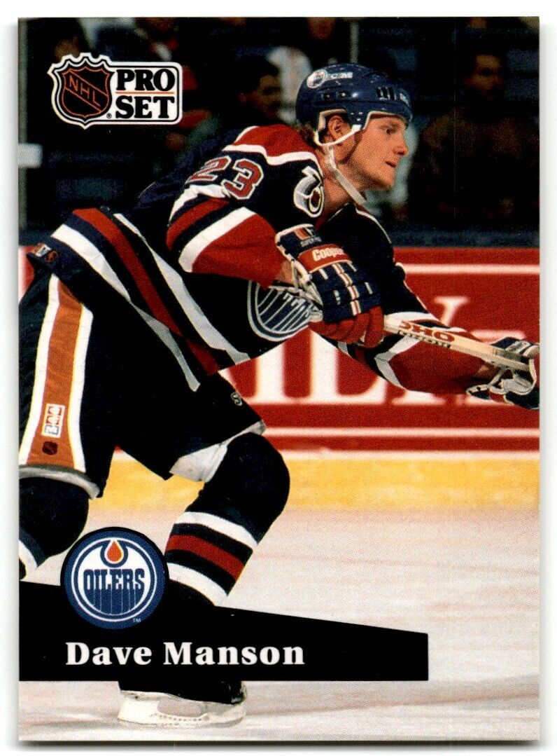 1991-92 Pro Set Dave Manson Edmonton Oilers #389