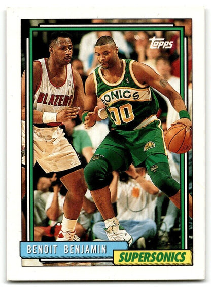 1992-93 Topps Benoit Benjamin Seattle SuperSonics #161