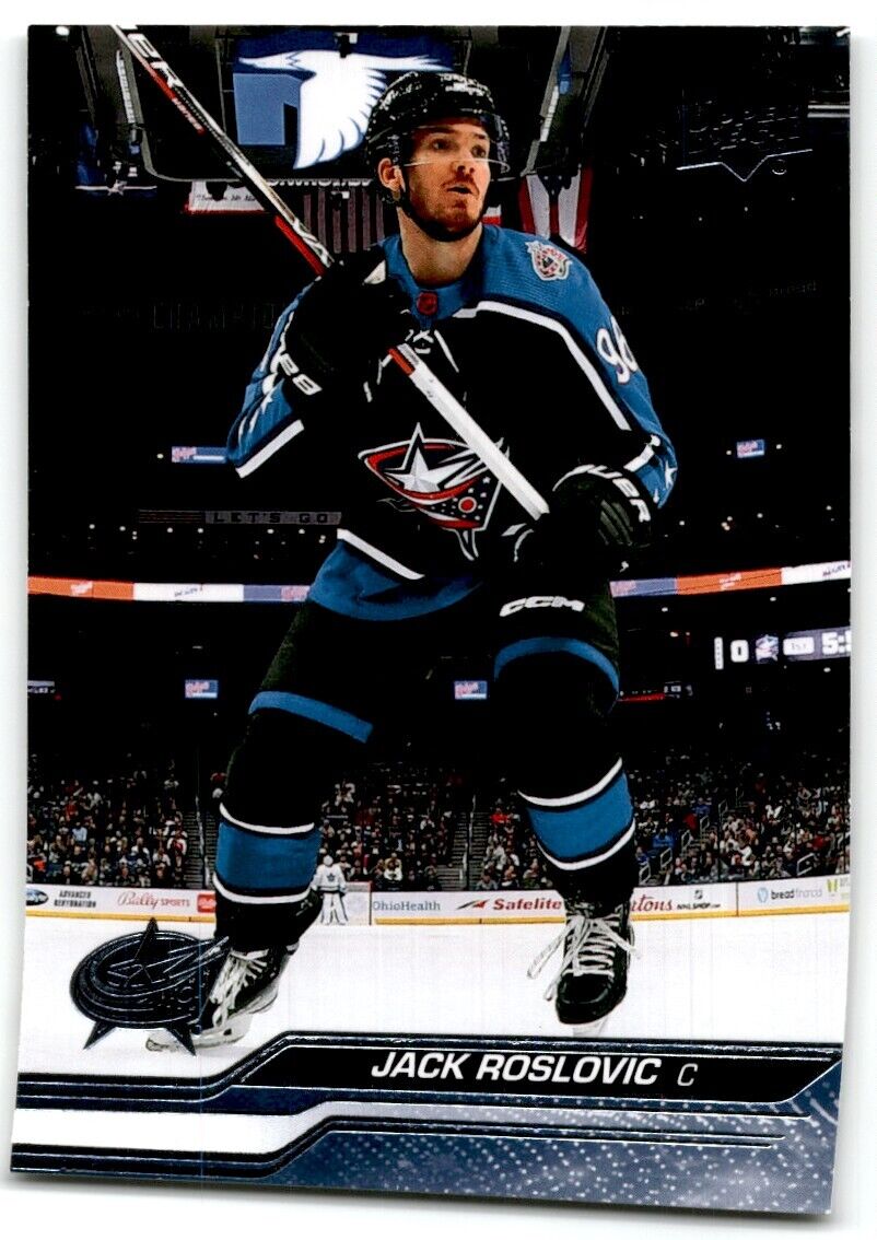 2023-24 Upper Deck Jack Roslovic Columbus Blue Jackets #301