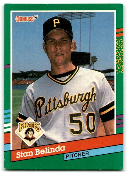 1991 Donruss Stan Belinda Pittsburgh Pirates #699