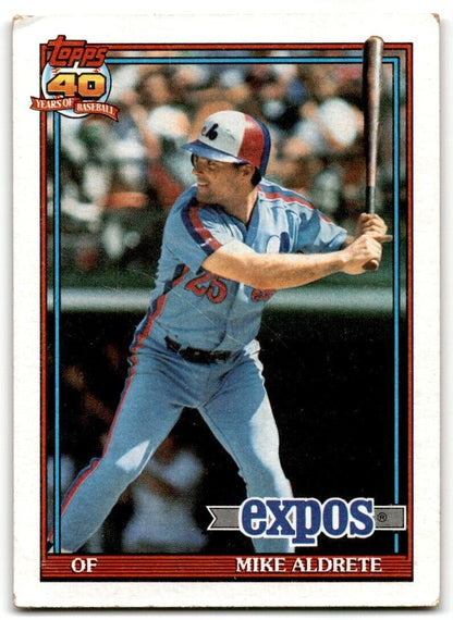 1991 Topps Mike Aldrete Montreal Expos #483