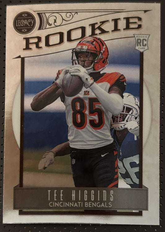 2020 Panini Chronicles Fleer Legacy Tee Higgins Rookie Cincinnati Bengals #210