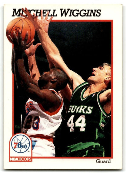 1991-92 Hoops Mitchell Wiggins Philadelphia 76ers #415