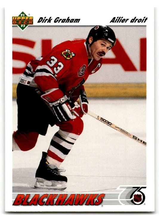 1991-92 Upper Deck French Dirk Graham Chicago Blackhawks #271