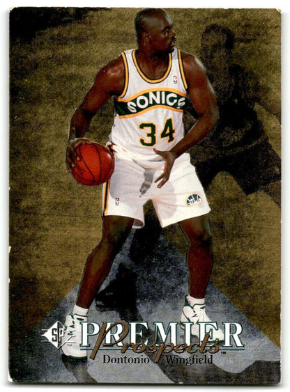 1994-95 SP Die Cuts Dontonio Wingfield Seattle SuperSonics #D30