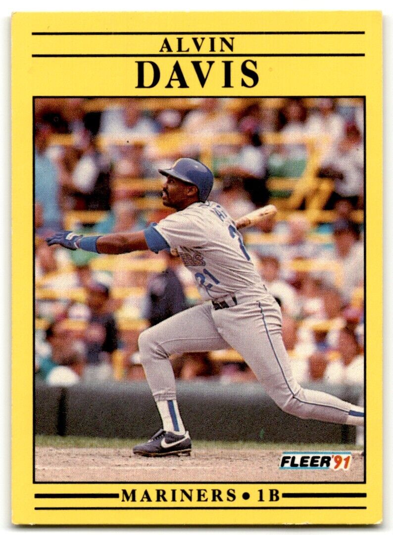 1991 Fleer Alvin Davis Seattle Mariners #449