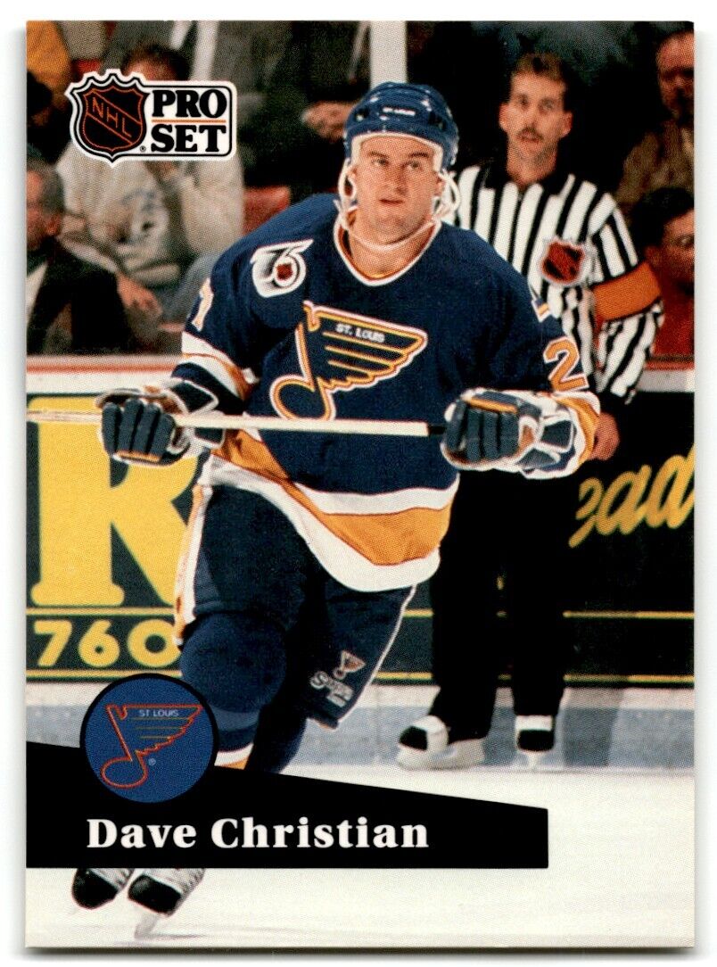 1991-92 Pro Set Dave Christian St. Louis Blues #471