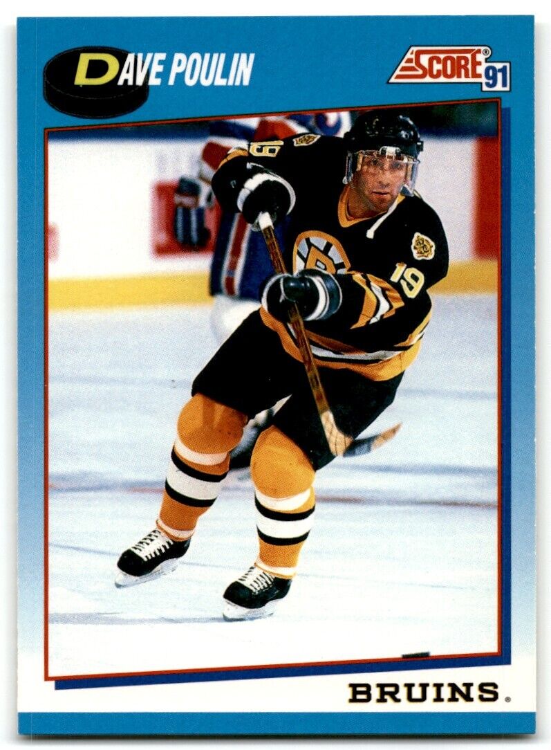 1991-92 Score Canadian Bilingual Dave Poulin Boston Bruins #452