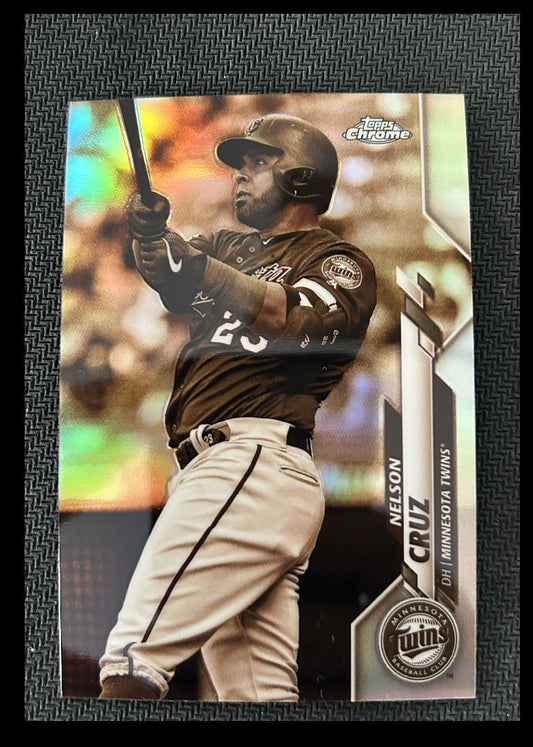 2020 Topps Chrome Sepia Nelson Cruz Minnesota Twins #69 Refractor