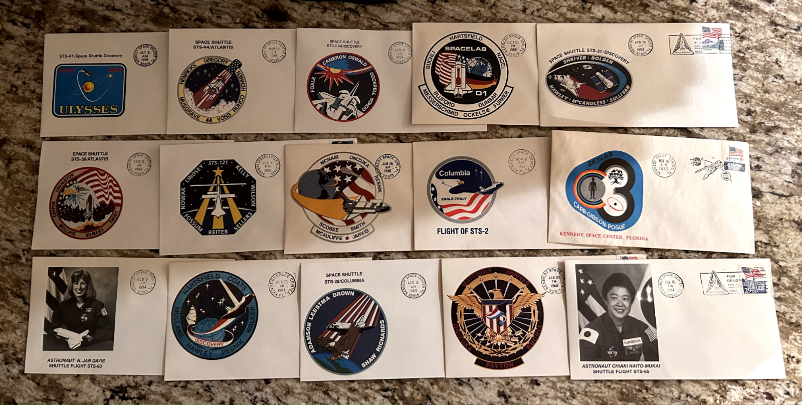 NASA Space Shuttle various covers lot (15)