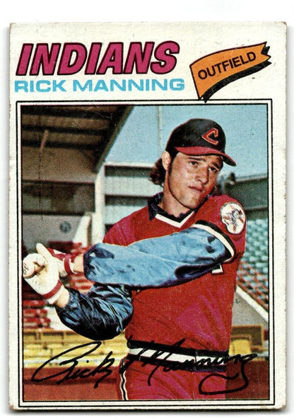 1977 Topps Rick Manning Cleveland Indians #115