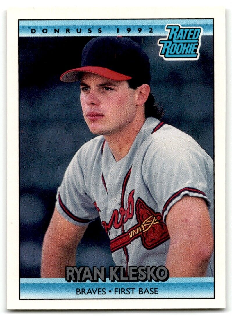 1992 Donruss Ryan Klesko Rookie Atlanta Braves #9