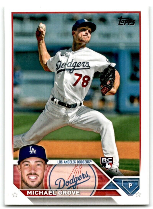 2023 Topps Michael Grove Rookie Los Angeles Dodgers #15