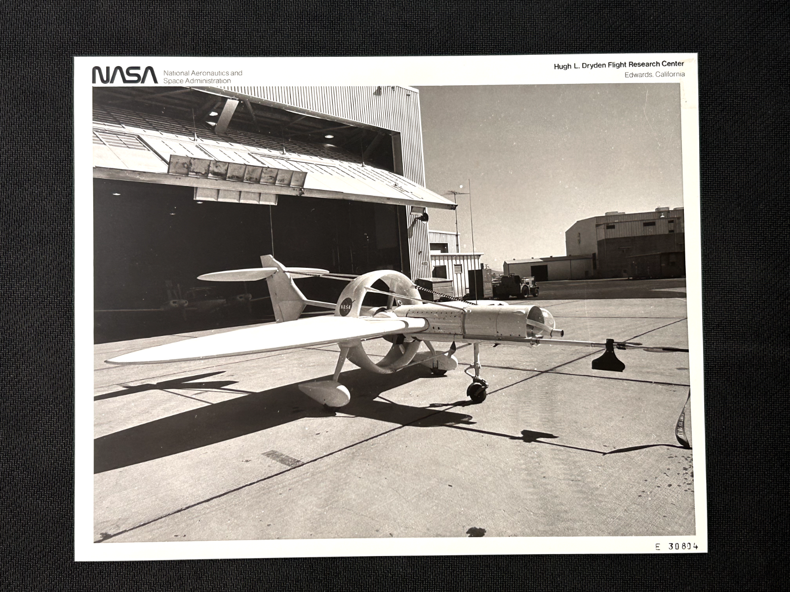 NASA Remotely Piloted Research Vehicle (RPRV)  Photo on Kodak paper