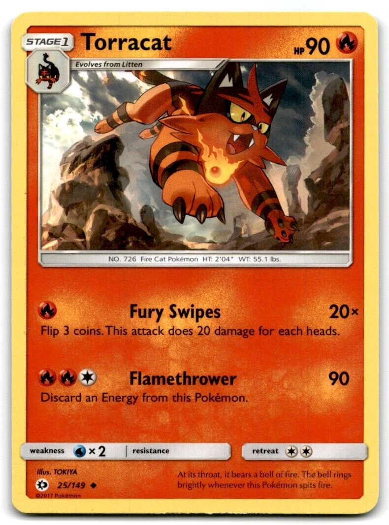 2017 Sun & Moon Torracat Stage 1/Uncommon #25