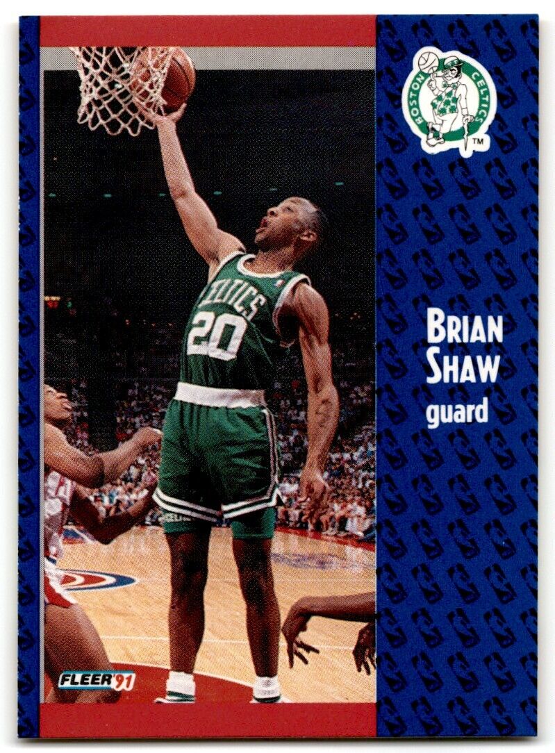 1991-92 Fleer Brian Shaw Boston Celtics #16