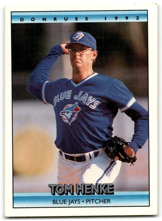 1992 Donruss Tom Henke Toronto Blue Jays #141