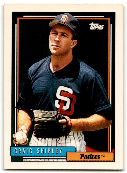 1992 Topps Craig Shipley San Diego Padres #308