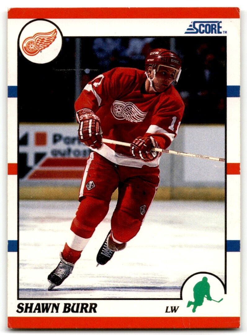 1990-91 Score Shawn Burr Detroit Red Wings #49