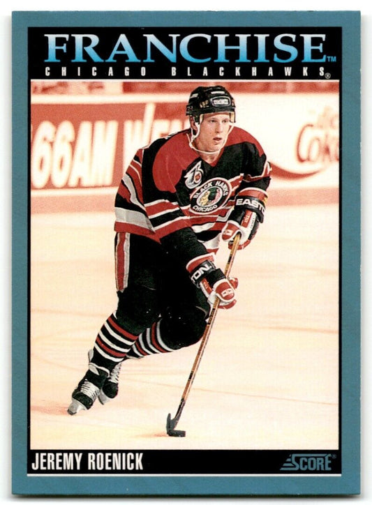 1992-93 Score Jeremy Roenick Chicago Blackhawks #422