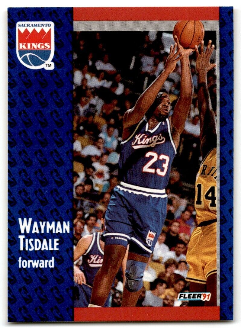 1991-92 Fleer Wayman Tisdale Sacramento Kings #181