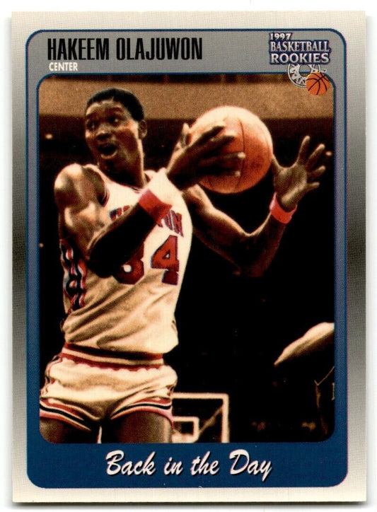 1997-98 Score Board Rookies Hakeem Olajuwon Houston Cougars #99