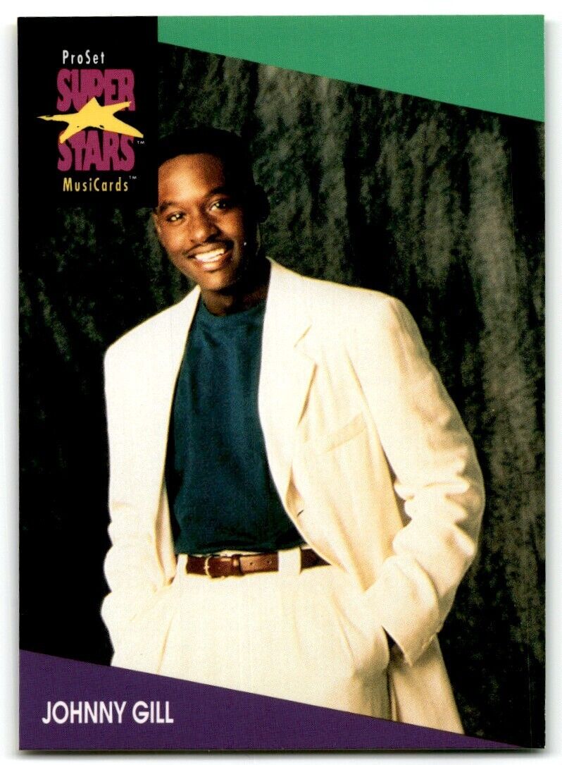 1991-92 ProSet Super Stars MusiCard Johnny Gill #121