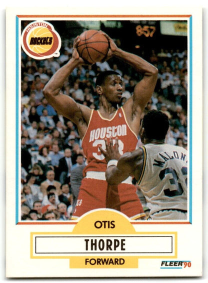 1990-91 Fleer Otis Thorpe Houston Rockets #74