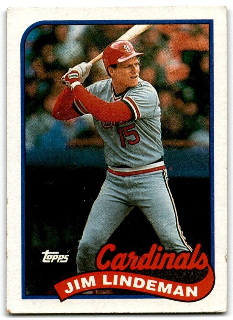 1989 Topps Jim Lindeman St. Louis Cardinals #791