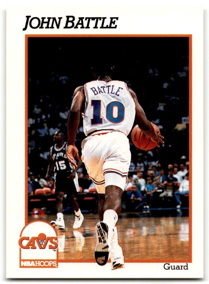 1991-92 Hoops John Battle Cleveland Cavaliers #347