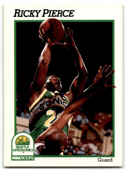 1991-92 Hoops Ricky Pierce Seattle SuperSonics #203