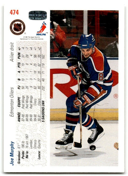 1991-92 Upper Deck Joe Murphy Edmonton Oilers #474