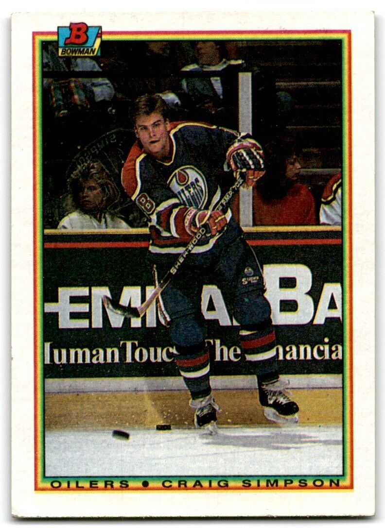 1990-91 Bowman Craig Simpson Edmonton Oilers #201