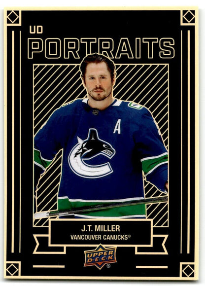 2022-23 Upper Deck UD Portraits J.T. Miller Vancouver Canucks #P-18