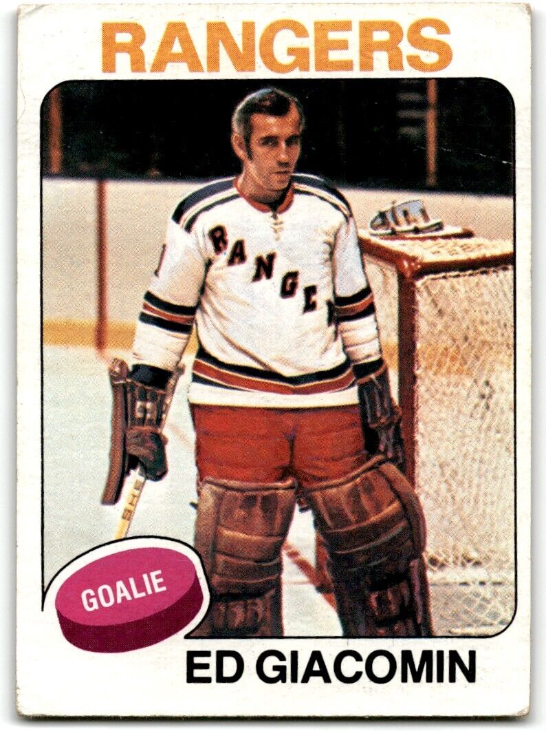 1975-76 Topps Ed Giacomin New York Rangers #55