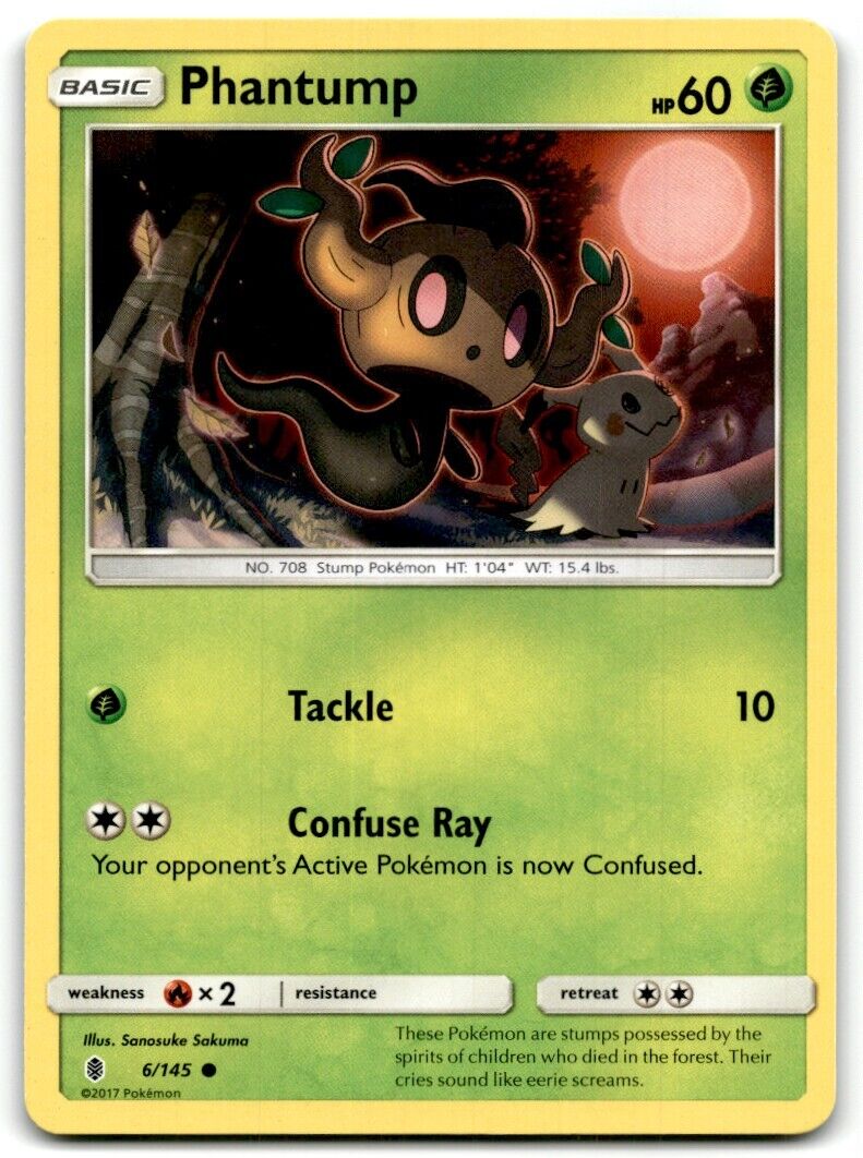 2017 Sun & Moon - Guardians Rising Phantump Basic/Common #6