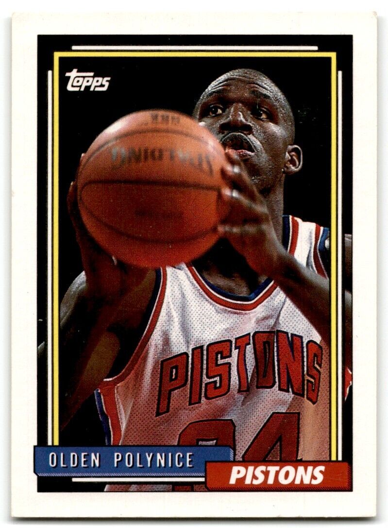 1992-93 Topps Olden Polynice Detroit Pistons #265