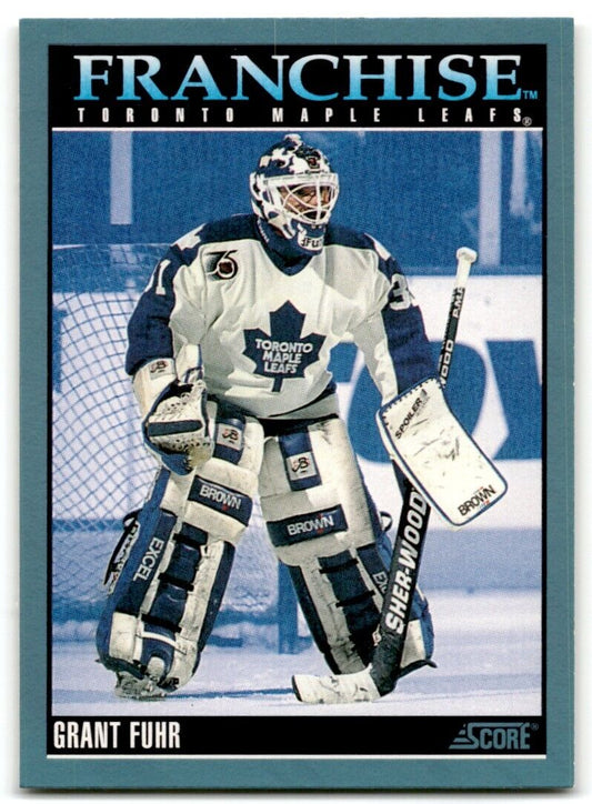 1992-93 Score Grant Fuhr Toronto Maple Leafs #437