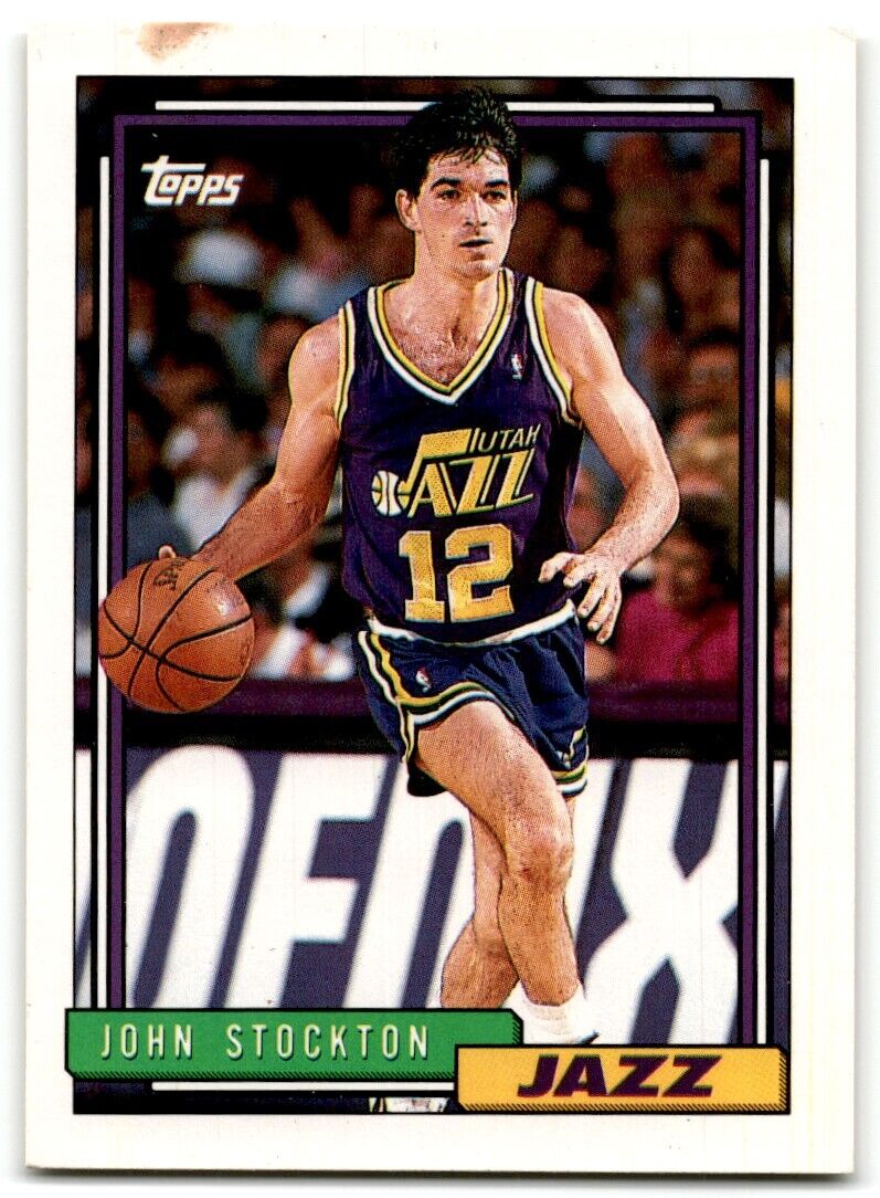 1992-93 Topps John Stockton Utah Jazz #301