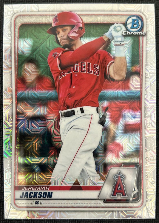 2020 Bowman Chrome Prospects Jeremiah Jackson Los Angeles Angels #BCP-244