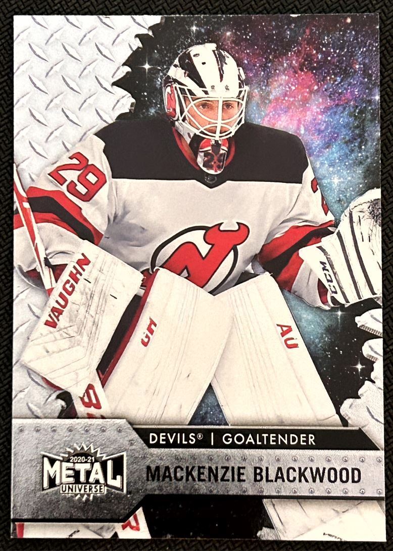 2020-21 Skybox Metal Universe Mackenzie Blackwood New Jersey Devils #42