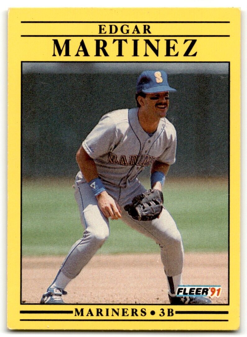 1991 Fleer Edgar Martinez Seattle Mariners #457