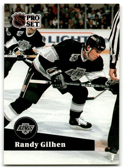 1991-92 Pro Set Randy Gilhen Los Angeles Kings #403