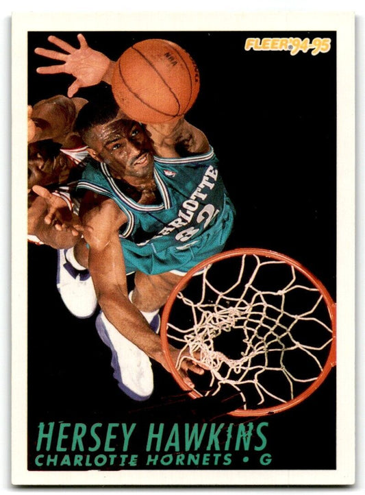 1994-95 Fleer Hersey Hawkins Charlotte Hornets #24