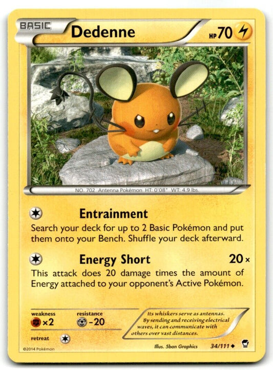 2014 XY - Furious Fists Dedenne Basic/Uncommon #34