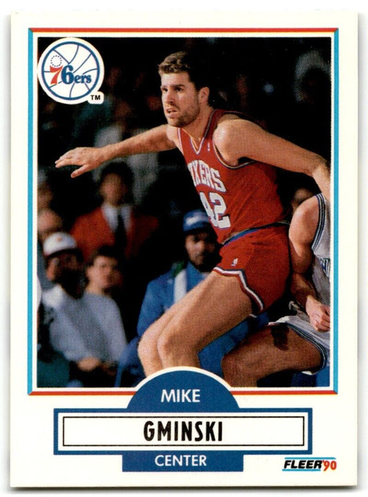 1990-91 Fleer Mike Gminski Philadelphia 76ers #142