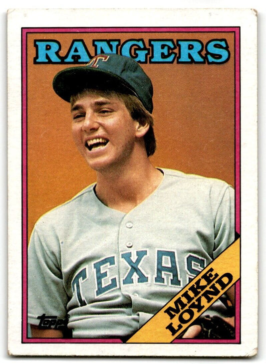 1988 Topps Mike Loynd Texas Rangers #319